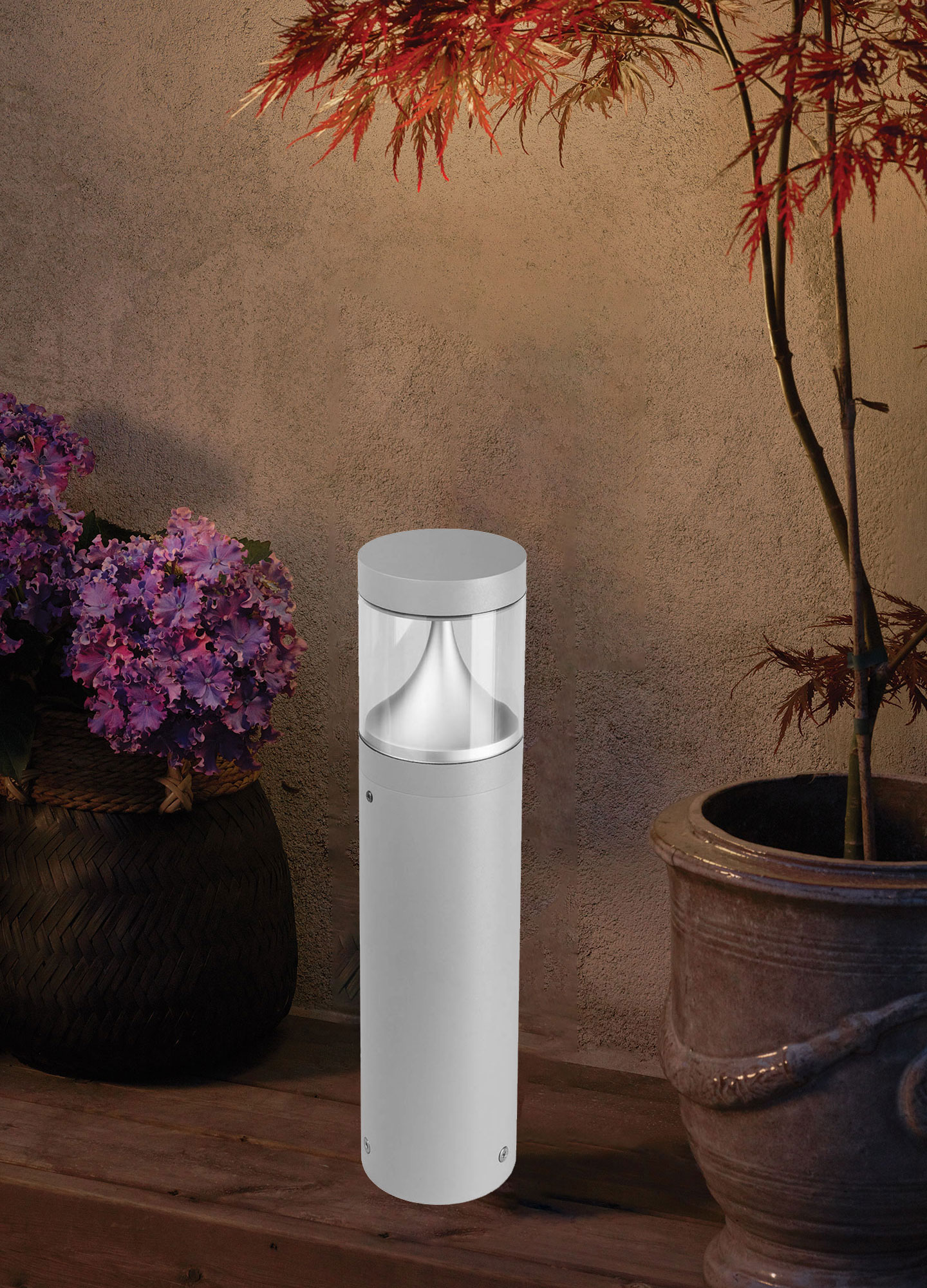 Stalp de iluminat ornamental pentru gradina echipat, aluminiu, 0.49ml, LED, 9.1W, 3000K, DALI, Norlys, Egersund Mini