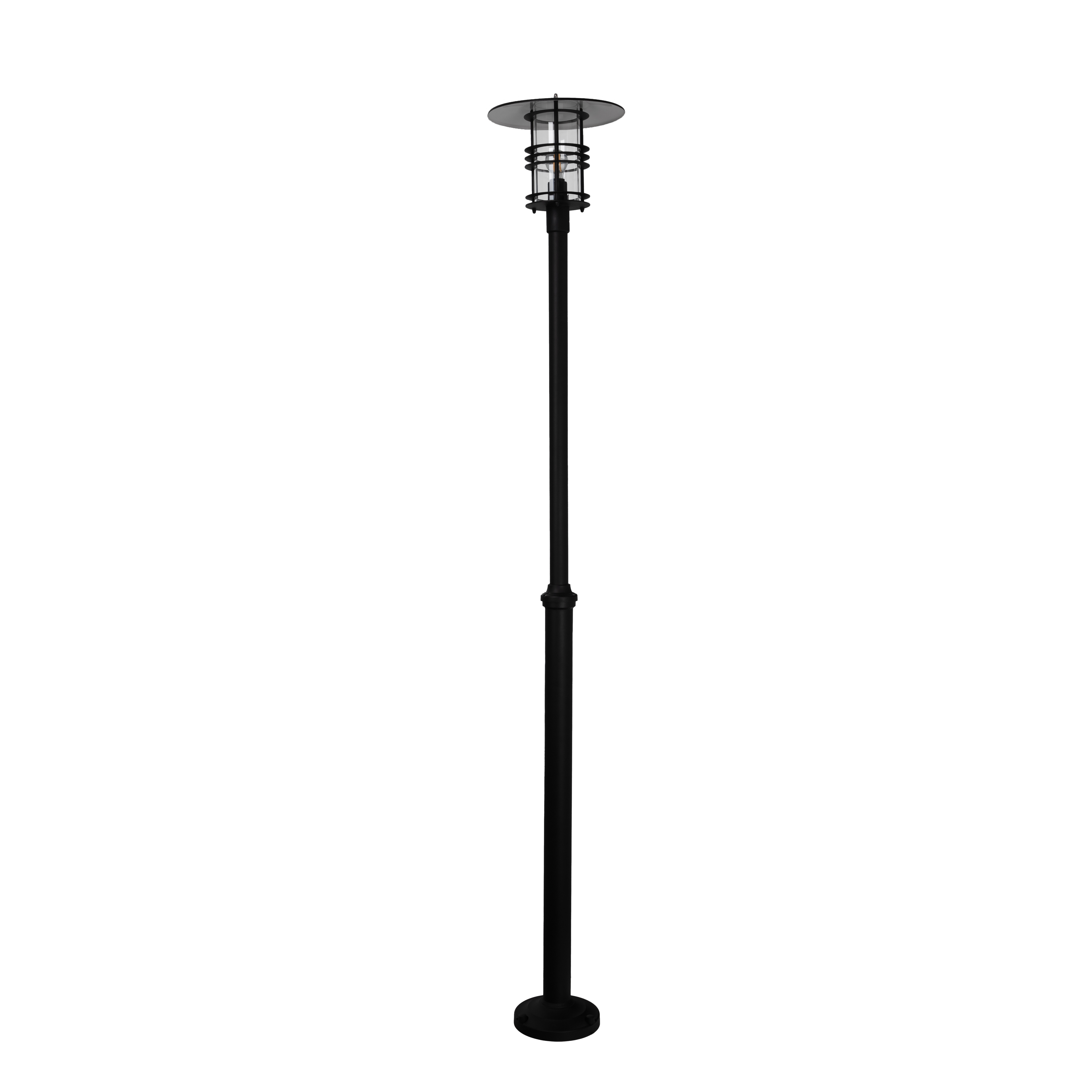 Stalp de iluminat ornamental pentru gradina echipat, galvanizat, 2.48ml, E27, Norlys, Stockholm Big