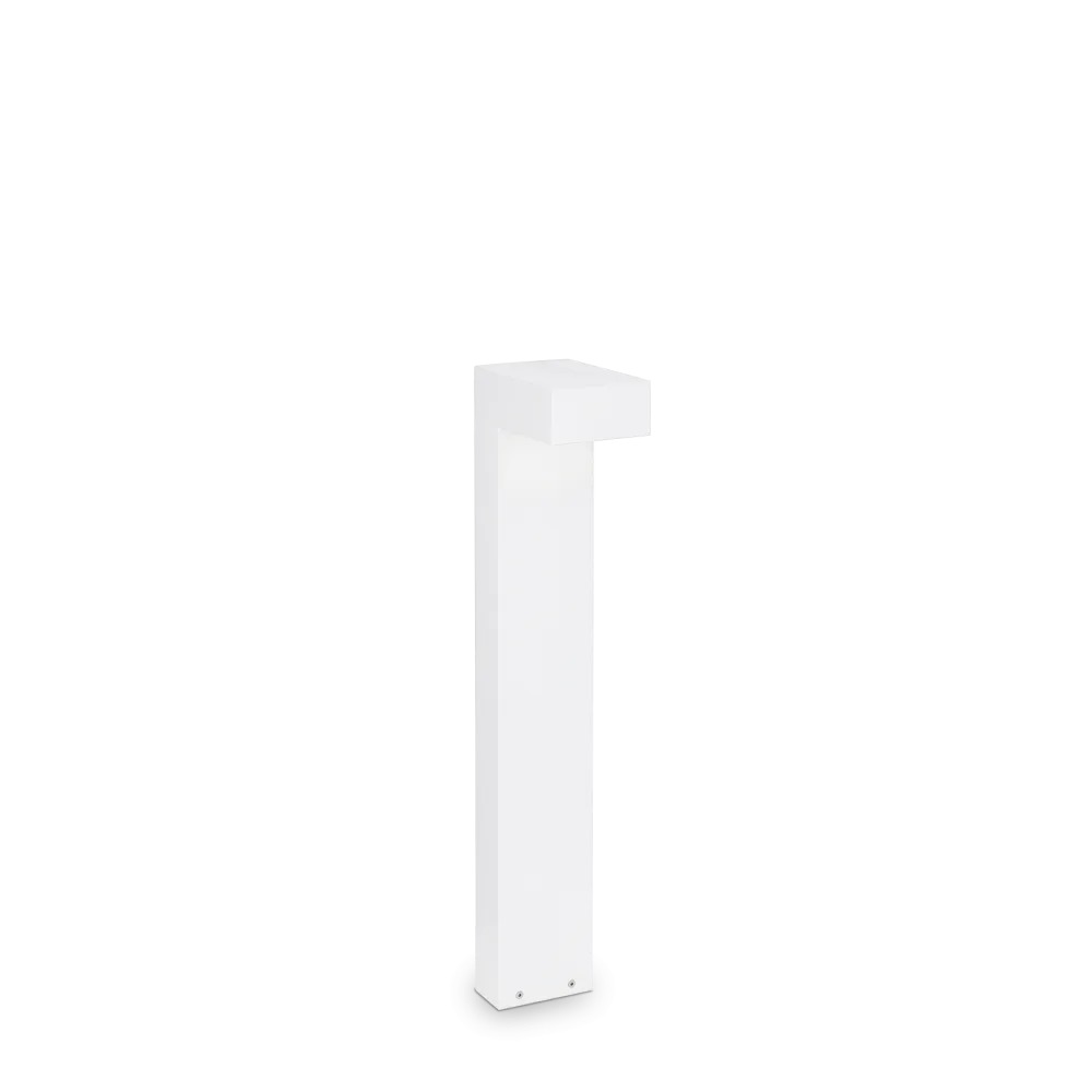 Stalp de iluminat modern pentru gradina echipat , alb, 0.6ml, LED, 4000K, 9W, IP65, Sirio, Ideal Lux