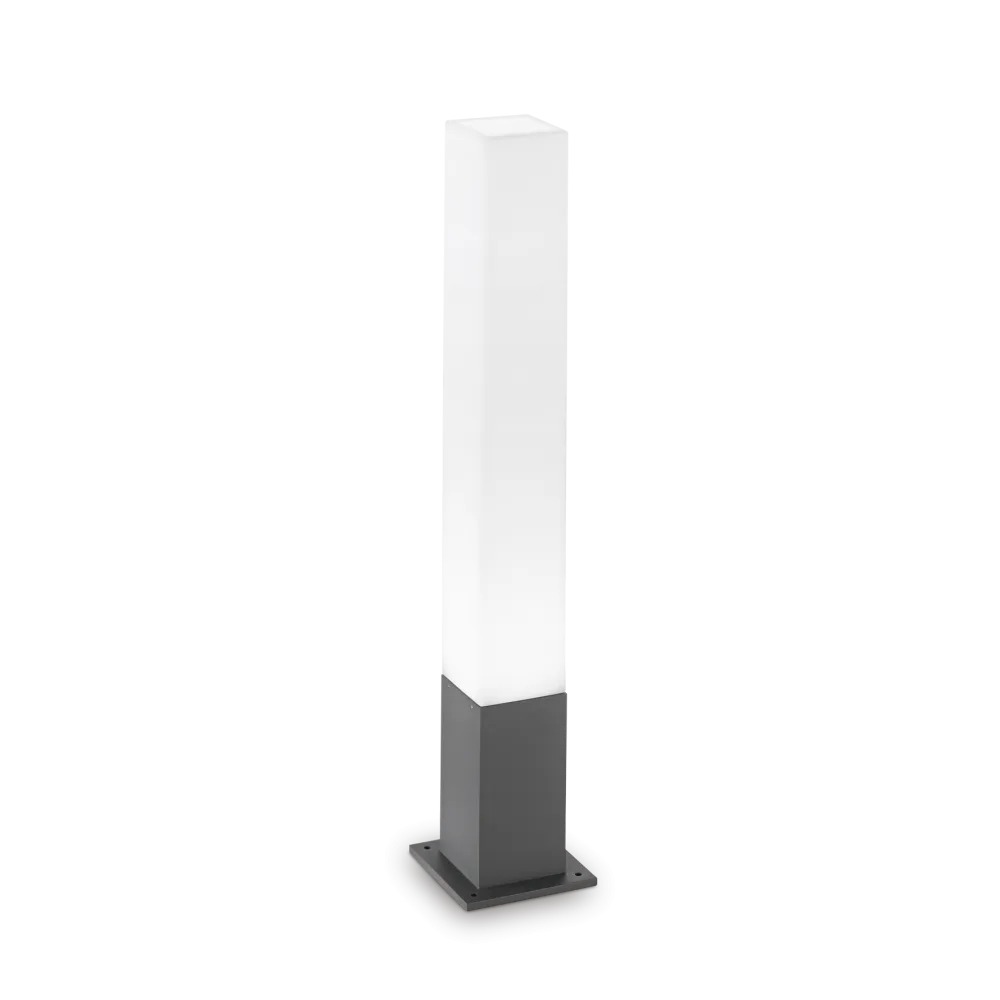 Stalp de iluminat modern pentru gradina echipat , antracit, 0.79ml, GX53, 4000K, 1x15W, IP65, Edo, Ideal Lux