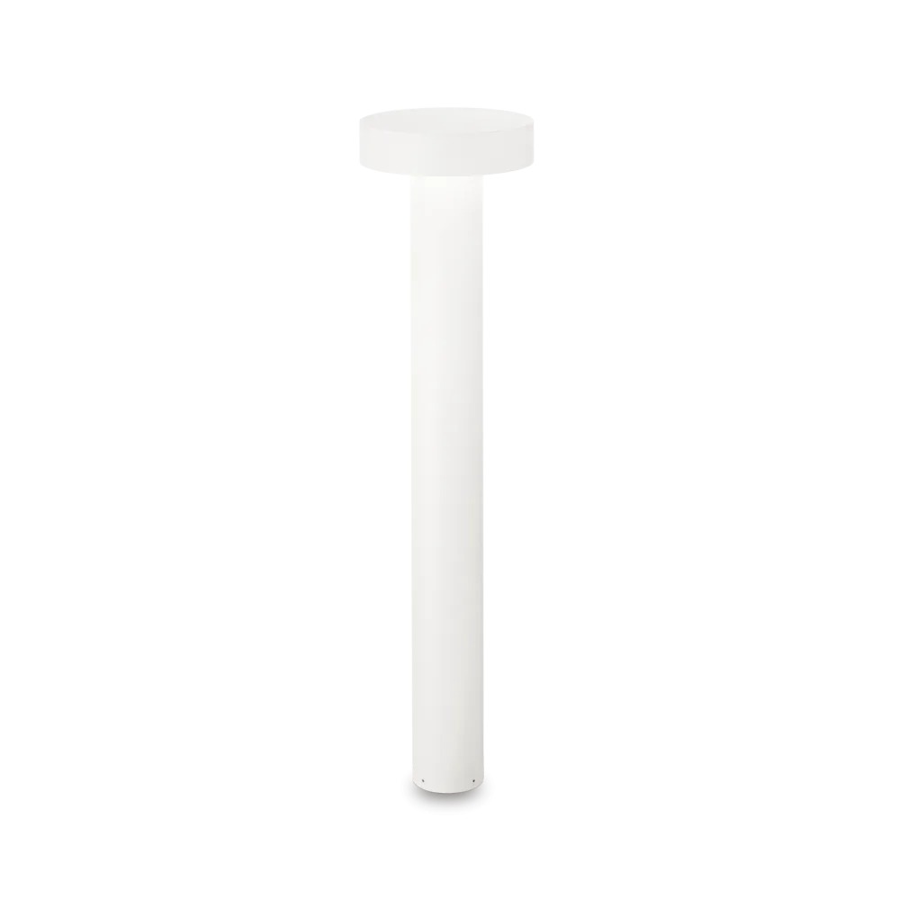 Stalp de iluminat modern pentru gradina echipat , alb, 0.8ml, G9, 4000K, 4x15W, IP44, Tesla, Ideal Lux