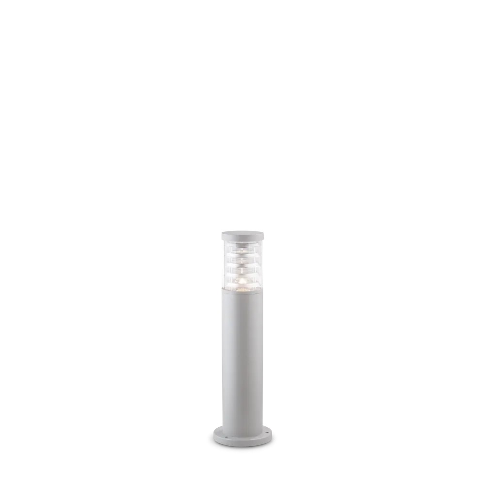 Stalp de iluminat modern pentru gradina echipat , gri, 0.405ml, E27, 4000K, 1x42W, IP65, Tronco, Ideal Lux