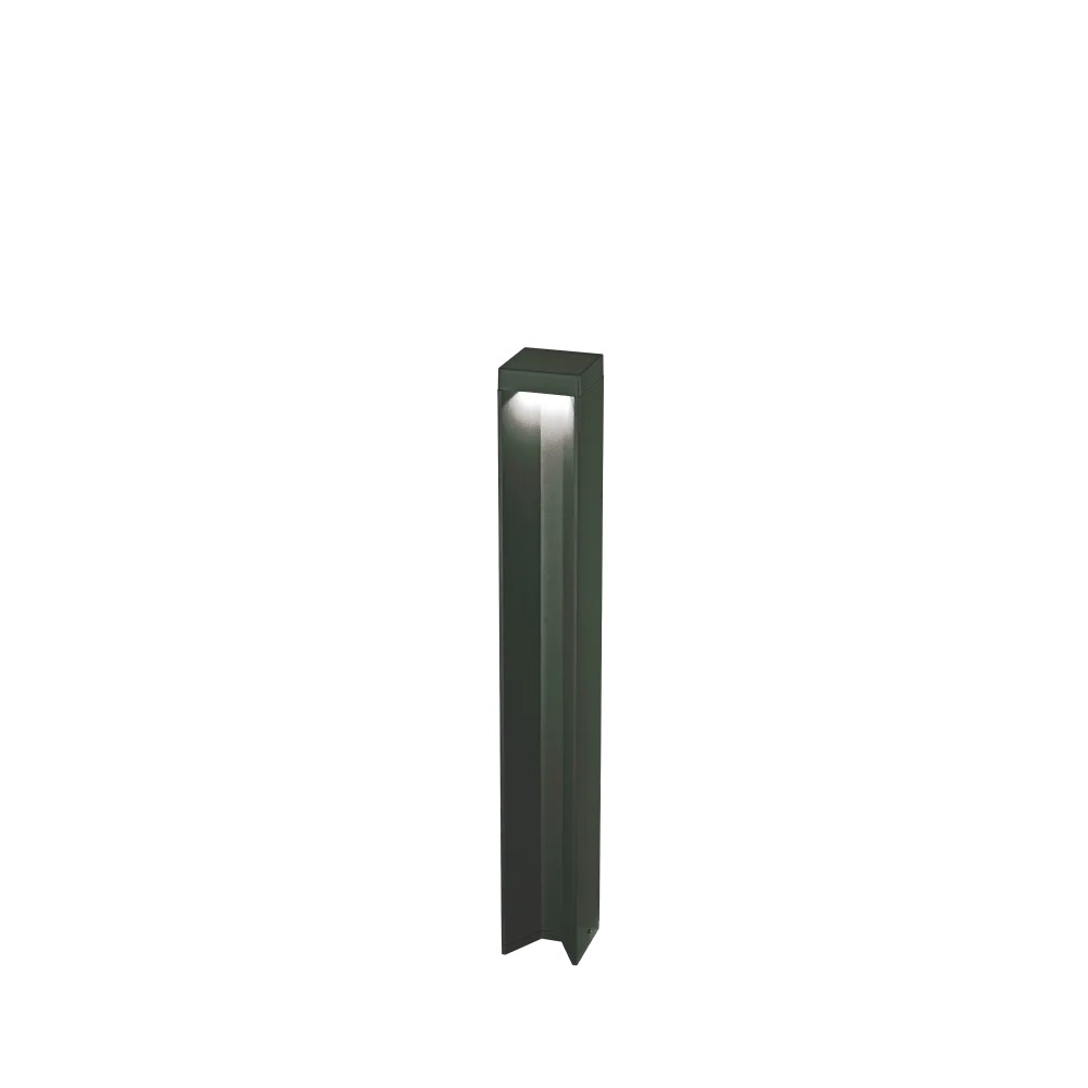 Stalp de iluminat modern pentru gradina echipat , negru, 0.65ml, LED, 3000K, 11W, IP54, Kurt, Ideal Lux