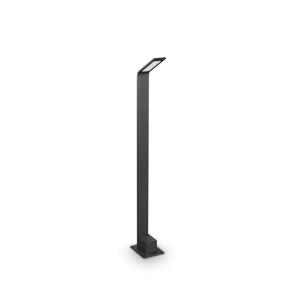 Stalp de iluminat modern pentru gradina echipat , negru, 0.8ml, LED, 3000K, 6.5W, IP54, Agos, Ideal Lux
