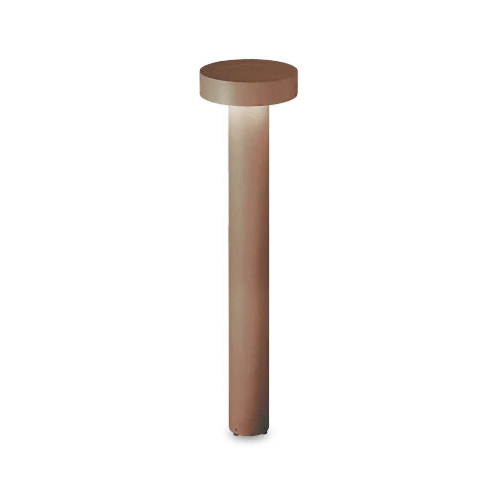 Stalp de iluminat modern pentru gradina echipat , cafeniu, 0.8ml, G9, 4000K, 4x15W, IP44, Tesla, Ideal Lux
