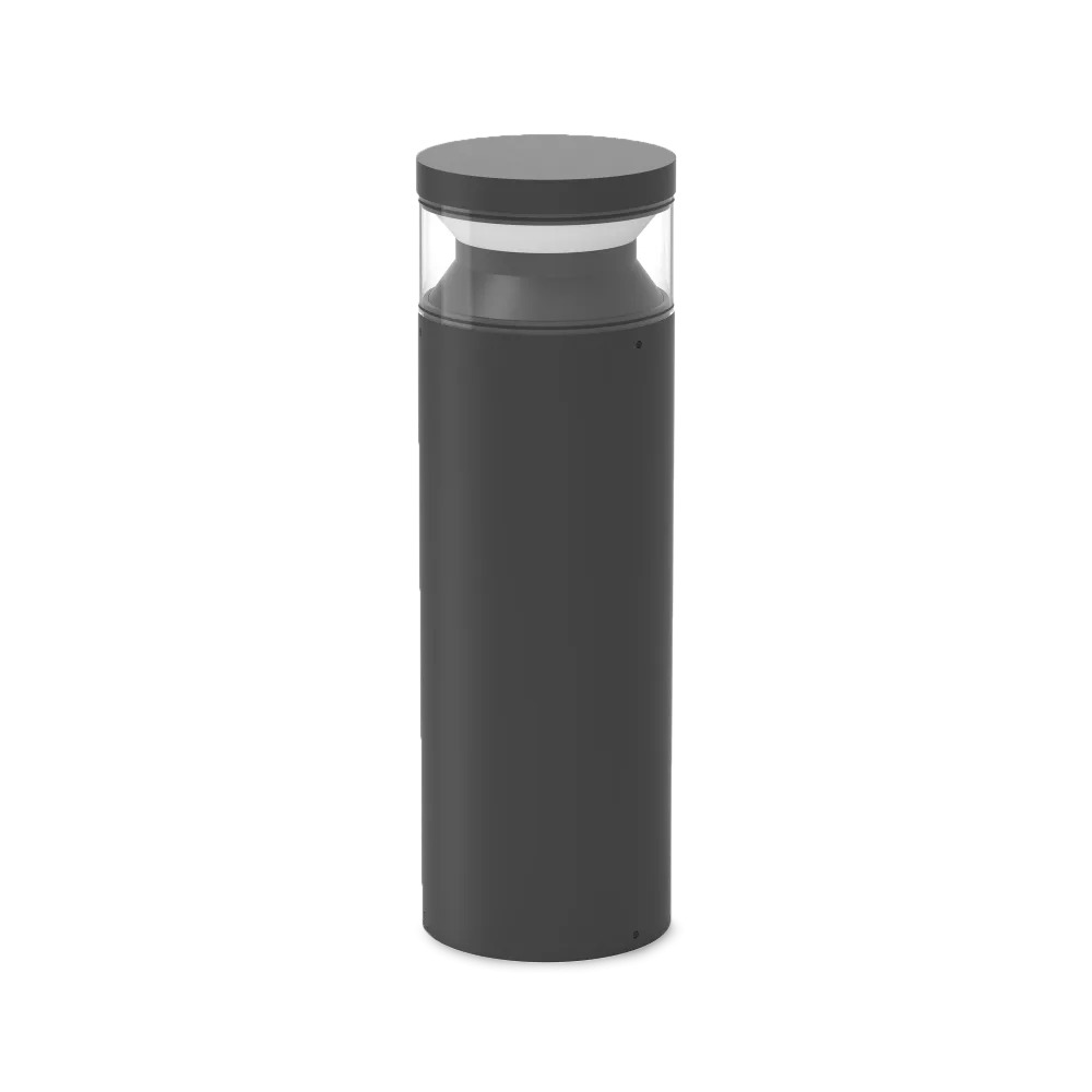 Stalp de iluminat modern pentru gradina echipat , negru, 0.4ml, LED, 3000K, 14W, IP65, Boeing, Ideal Lux