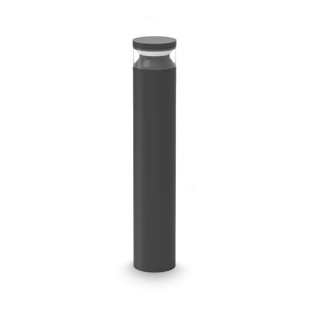 Stalp de iluminat modern pentru gradina echipat , negru, 0.7ml, LED, 3000K, 14W, IP65, Boeing, Ideal Lux
