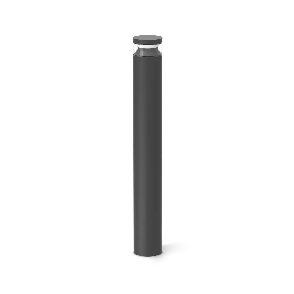 Stalp de iluminat modern pentru gradina echipat , negru, 1ml, LED, 3000K, 14W, IP65, Boeing, Ideal Lux