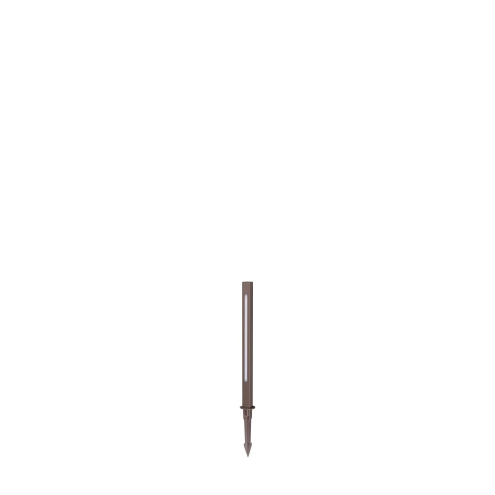 Stalp de iluminat modern pentru gradina echipat , cafeniu, 0.4ml, LED, 3000K, 7W, IP65, Jedi, Ideal Lux