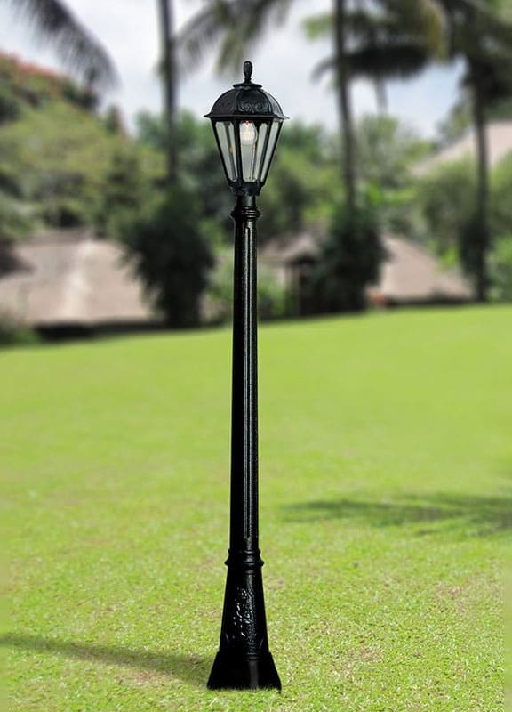 Stalp de iluminat ornamental pentru gradina echipat, 1.9ml, E27, 8.5W, CCT set, IP55, Fumagalli, Salem, Artu'