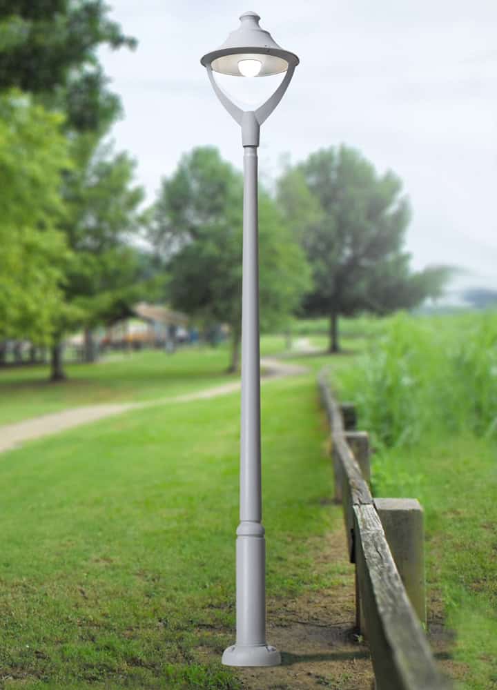 Stalp de iluminat modern pentru gradina echipat, 3.6ml, GX53, 6x10W, CCT set, IP55, Fumagalli, Beppe 400, Ektor 3000