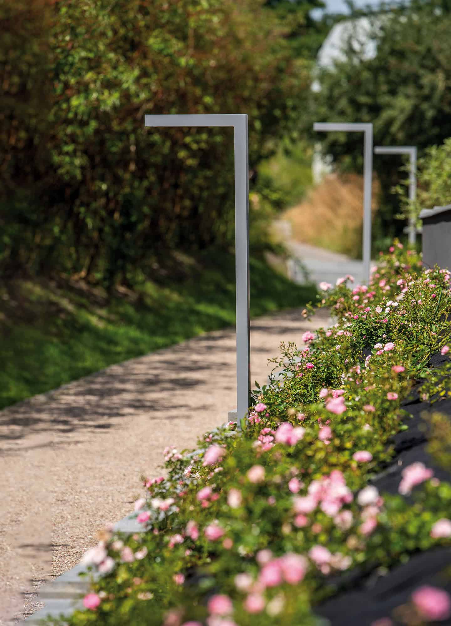 Stalp de iluminat modern pentru parcuri echipat, 3ml, LED, 4000K, 1 brat, 1x24W, IP65, Way, ElmarCo