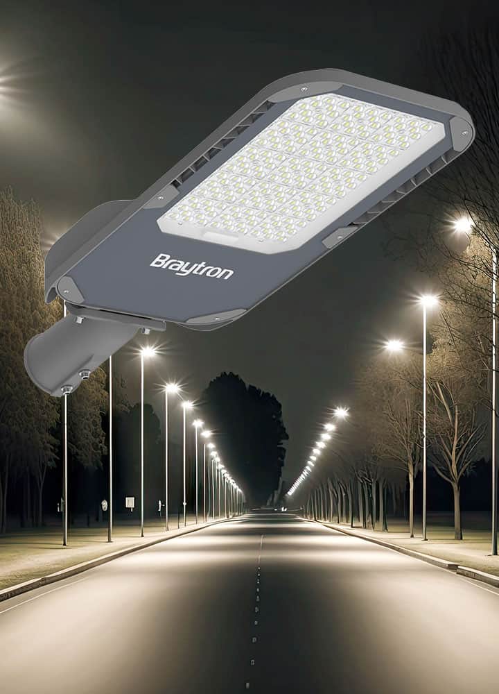 Corp de iluminat LED pentru stalp stradal, 4000K, gri, 148W, 20800lm, IP66