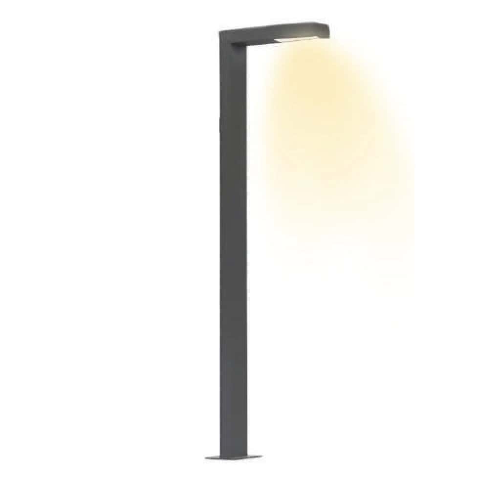 Stalp de iluminat modern pentru parcuri echipat, 4ml, 40W, LED, 4000K, antracit, 1 brat, IP65, SV-M41/42
