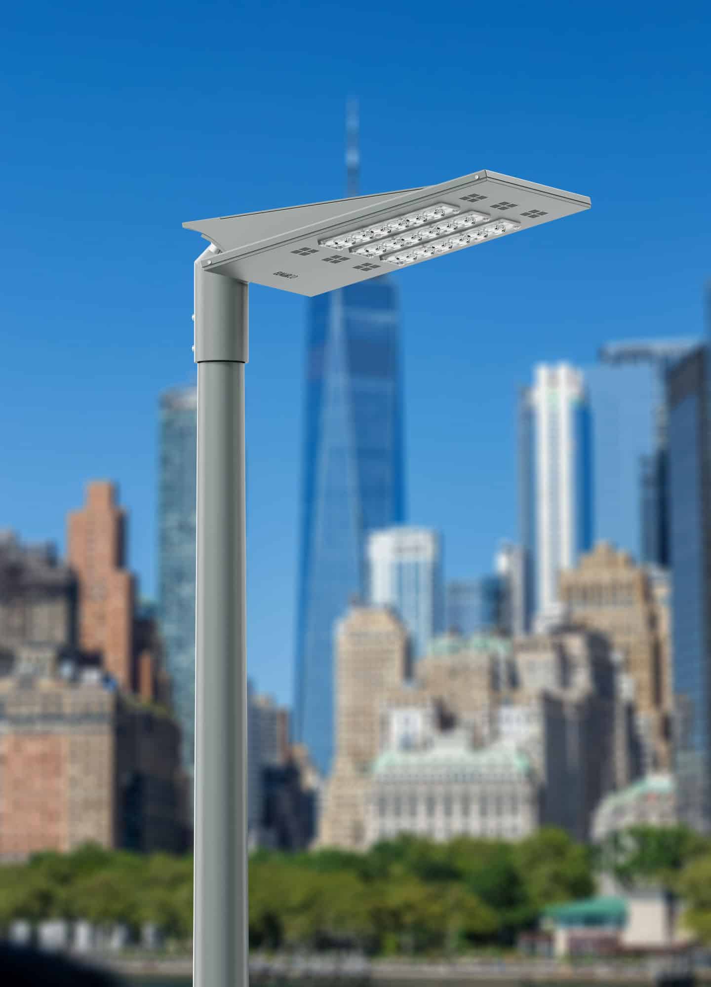 Corp de iluminat LED pentru stalp stradal, 4000K, 400x400x90mm, 72W, IP65, Estela, ElmarCo