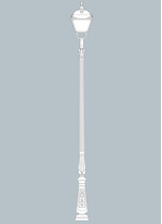 Stalp de iluminat ornamental pentru gradina echipat, 3.7ml, E27, Fumagalli, Pietro, Tabor