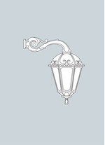 Aplica de iluminat LED pentru gradina, 700x610mm, E27, 6.5W, Fumagalli, Siloe, Horeb Adam