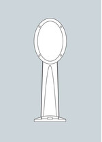 Stalp de iluminat modern pentru gradina echipat, 0.75ml, E27, Fumagalli, MiniGabri, Maddi