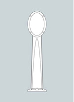 Stalp de iluminat modern pentru gradina echipat, 1ml, E27, Fumagalli, Gabri, Maddi