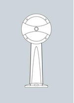 Stalp de iluminat modern pentru gradina echipat, 0.7ml, GX53, 11.3W, CCT set, IP66, Fumagalli, MiniGabri, Lucia-GD