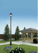 Stalp de iluminat ornamental pentru gradina echipat, 3.5ml, E27, 50W, 4000K, Fumagalli, Noemi, Tabor