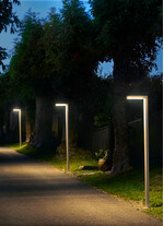 Stalp de iluminat ornamental pentru gradina echipat, aluminiu, 2.16ml, LED, 12W, 3000K, dimabil, Norlys, Asker Pole