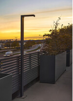 Stalp de iluminat ornamental pentru gradina echipat, grafit, 2.16ml, LED, 12W, 3000K, dimabil, Norlys, Asker Pole