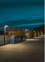 Stalp de iluminat ornamental pentru gradina echipat, grafit, 2.36ml, LED, 12W, 3000K, dimabil, Norlys, Asker Pole