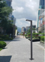 Stalp de iluminat ornamental pentru gradina echipat, grafit, 2.36ml, LED, 8.4W, 3000K, Norlys, Asker Pole