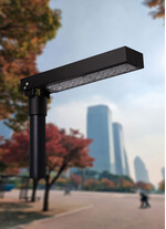 Corp de iluminat LED pentru stalp stradal, 4000K, 470x110x50mm, negru, 39.8W, IP65, Norlys