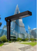 Corp de iluminat LED pentru stalp stradal, 3000K, 470x110x50mm, negru, 19.5W, IP65, Norlys