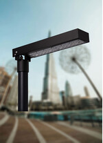 Corp de iluminat LED pentru stalp stradal, 3000K, 470x110x50mm, negru, 39.8W, IP65, Norlys