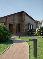 Stalp de iluminat ornamental pentru gradina echipat, grafit, 0.55ml, LED, 7.7W, 3000K, dimabil, Norlys, Asker Bollard