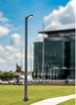 Stalp de iluminat ornamental pentru gradina echipat, grafit, 3ml, LED, 19.5W, 3000K, DALI2/NightDim, Norlys, Asker Pole