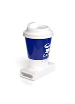 Caseta luminoasa LED magnetica, ceasca cafea 3D, 140mm, 6500K, IP20, 12VDC, seria magnetic baza, abcMIX, CS1240