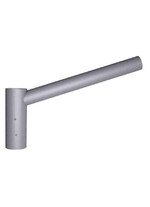 Brat pentru stalp de iluminat, 1ml, dublu drept 90°, Ø=48mm