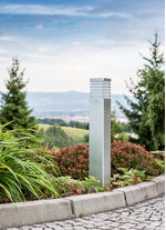 Stalp de iluminat ornamental pentru gradina echipat, galvanizat, 0.85ml, LED, 8.5W, 4000K, dimabil, Norlys, Halmstad