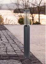 Stalp de iluminat ornamental pentru gradina echipat, grafit, 1.05ml, LED, 23.9W, 3000K, DALI2/NightDim, Norlys, Egersund Park
