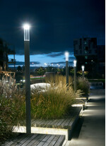 Stalp de iluminat ornamental pentru gradina echipat, grafit, 2.5ml, LED, 23.9W, 4000K, DALI2, Norlys, Egersund Park
