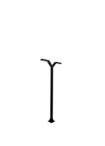 Stalp de iluminat ornamental pentru gradina echipat, negru, 4ml, LED, 23.3W, 3000K, DALI2/NightDim, Norlys, Trysil