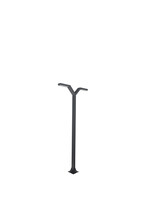 Stalp de iluminat ornamental pentru gradina echipat, grafit, 4ml, LED, 40W, 4000K, DALI2/NightDim, Norlys, Trysil