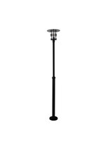 Stalp de iluminat ornamental pentru gradina echipat, negru, 2.48ml, E27, Norlys, Stockholm Big