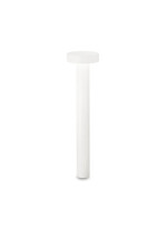 Stalp de iluminat modern pentru gradina echipat , alb, 0.8ml, G9, 4000K, 4x15W, IP44, Tesla, Ideal Lux