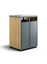 Cos de gunoi stradal dublu, 72x60x105, Unica K4, ElmarCo