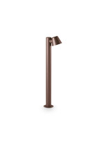 Stalp de iluminat modern pentru gradina echipat , cafeniu, 0.8ml, GU10, 4000K, 1X35W, IP43, Gas, Ideal Lux