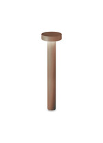 Stalp de iluminat modern pentru gradina echipat , cafeniu, 0.8ml, G9, 4000K, 4x15W, IP44, Tesla, Ideal Lux