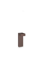 Stalp de iluminat modern pentru gradina echipat , cafeniu, 0.3ml, LED, 4000K, 9W, IP65, Sirio, Ideal Lux