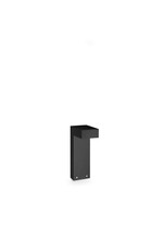 Stalp de iluminat modern pentru gradina echipat , negru, 0.3ml, LED, 4000K, 9W, IP65, Sirio, Ideal Lux