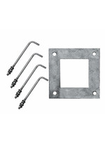 Set prezoane fixare stalpi de iluminat exterior, M12+ tablita, pentru stalpi octogonali NVR 3-6 metri