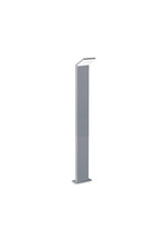 Stalp de iluminat modern pentru gradina echipat , gri, 1 ml, LED, 4000K, 8.5W, IP54, Style, Ideal Lux